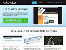 Tablet Screenshot of kotisivuton.fi